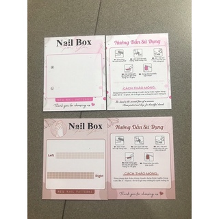 Bìa giấy đựng nailbox kèm túi bóng - giao màu ngẫu nhiên