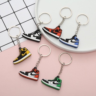 Móc khóa giày sneaker silicon, Móc chìa khóa xe hình sneaker thể thao mini cực chất nhiều màu OUTSIDESTREETWEAR