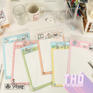 Giấy Note Ghi Chú Refill B5 Hisome Giấy Note Dán Trang Trí Dán Sổ Planner Bullet Journal