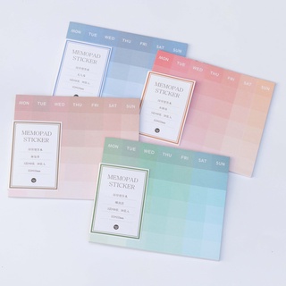[Mã LIFEBOOK2 giảm 10% đơn 0Đ] Set Giấy Note Thời Khóa Biểu Màu Sắc Gradient Pastel