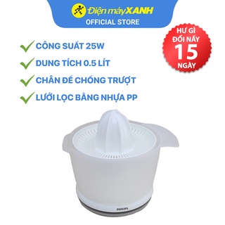 [Mã ELHA22 giảm 6% đơn 300K] Máy vắt cam Philips 25W HR2738 25W tự động đảo chiều vắt - Chính hãng BH 24 tháng