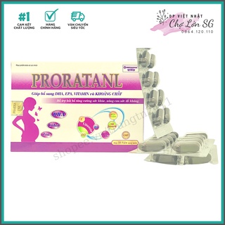 Viên uống PRORATANL giúp bổ sung DHA EPA VITAMIN và KHOÁNG CHẤT - Chai 30 viên