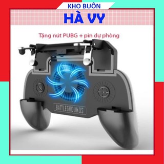 [Sale 30%]Tay cầm chơi game tản nhiệt - nút PUBG + PIn dự phòng - PUBG, ROS, FF siêu hot 2019