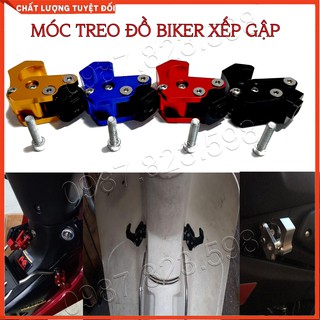 Móc Treo Đồ Xe Máy Biker Chất Liệu Nhôm CNC Nhiều Màu Tặng Kèm Ốc Lục Giác 6 Ly