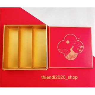 AUG01-Hộp đựng bánh quà tết, bánh trung thu (80gr) 9c, không kèm túi xách