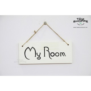 [VẼ TAY] Bảng treo cửa chữ MY ROOM