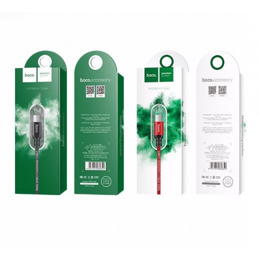 Cáp sạc dây dù micro Hoco X14 1M 2M cho Android