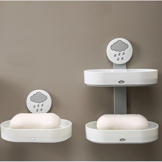 [Freeship đơn 99k] KỆ XÀ PHÒNG 2 TẦNG HÌNH MƯA