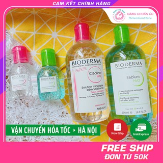 Chính hãng Nước Tẩy Trang Bioderma Créaline H2O 500ml Date Mới Nhất Biodema Nội Địa Pháp