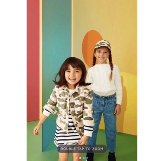 Áo Khoác Denim Bé Gái Camo Rêu Hồng Seed