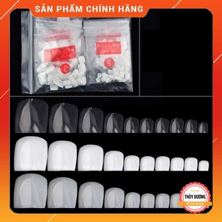 Móng úp chân dẻo ôm fom 500 móng size từ 0 đến 9 (dạng túi)