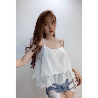 ÁO NỮ VOAN HAI DÂY VOAN TIỂU THƯ (DƯỚI 52KG MẶC VỪA)