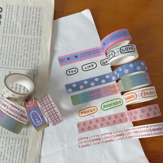 Washi Tape Băng Dính Giấy Style Hàn Quốc Aesthetic Decor Xinh Đẹp