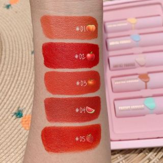 Tách lẻ set son sáp lì sivanna thái lan vỏ hồng