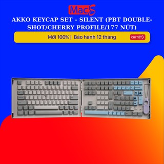 [Mã SKAMSALE03 giảm 10% đơn 200k] Bộ AKKO Keycap set Silent (PBT Double Shot/Cherry profile/177 nút)