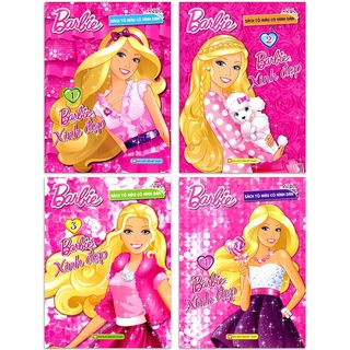 Sách Tô Màu Có Dán Hình - Barbie Xinh Đẹp (lẻ tùy chọn)