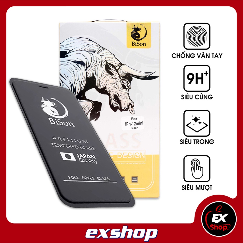 Cường lực Bison iP Full Màn Hình