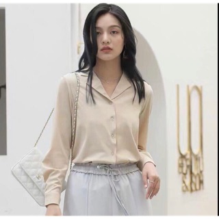 Áo sơ mi cổ v dài tay nhiều màu