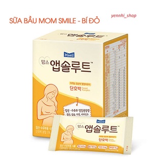 Sữa bầu Mom Smile MOM'S ABSOLUTE vị bí đỏ thương hiệu Hàn quốc hộp 200g 10 gói date 7/2/2022