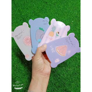 Gương soi cầm tay kèm lược họa tiết dễ thương