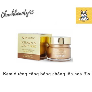 Kem Dưỡng Và Tái Tạo Da 3w Collagen &amp; Luxury Gold 100ml