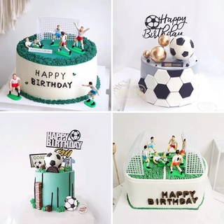 set bóng đá trang trí bánh ( phụ kiện sinh nhật)