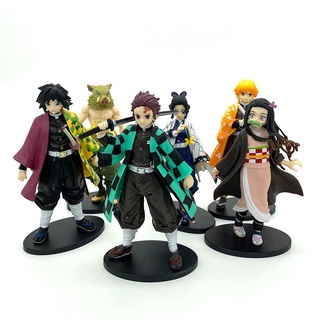 Mô Hình Tanh gươm diệt quỷ Figure Shinobu, Tanjirou, Zenitsu, Inosuke, Nezuko 15-17cm