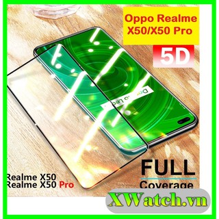 Cường lực Full màn OPPO Realme X50 / OPPO Realme X50 pro ( Đen )