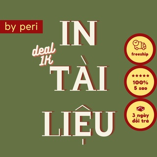 In tài liệu học tập, học online giấy A4 (nhận in theo yêu cầu)