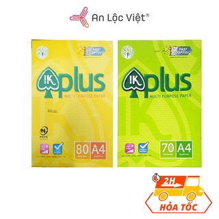 Giấy A4 IK Plus 70 gsm - 80gsm 500 tờ chính hãng