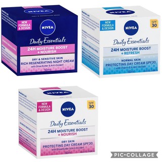 Kem dưỡng da hàng ngày Nivea Daily Essentials Day &amp; Night Cream (Spf30+ Light 50ml)
