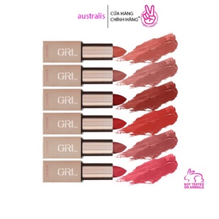 Son Lót Mini - AUSTRALIS GRLBOSS SATIN LIPSTICK - Dưỡng Mỗi Giúp Môi Đầy Đặn