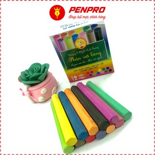 PHẤN VIẾT BẢNG LỤC GIÁC 12 viên 6 màu  – LUYỆN CHỮ ĐẸP