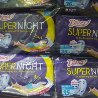 Băng vệ sinh Diana ban đêm 35cm gói 3 miếng