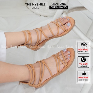 Sandal nữ dây chéo thiết kế sang chảnh, Dép sandal Thenysmile bệt nhiều dây dễ phối đồ tôn dáng - TIKI 2
