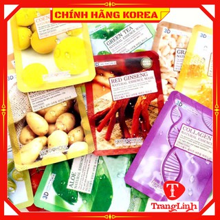 [1 miếng] Mặt nạ 3d Foodaholic hàn quốc - Mặt nạ dưỡng da chính hãng Korea - tranglinhkorea