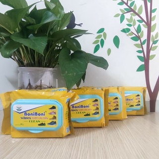 Khăn lau giầy siêu sạch, Giấy lau giầy trắng ( gói 30 tờ ) -  lau túi xách, nhanh khô, mùi dễ chịu