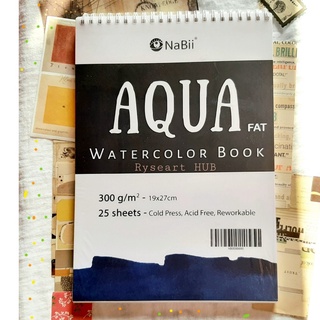 SỔ GIẤY VẼ MÀU NƯỚC NABII AQUA FAT 300GSM