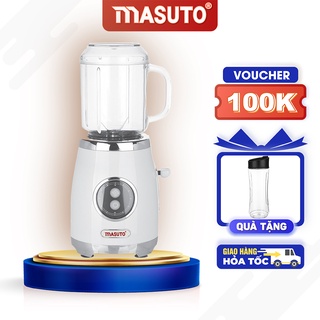 Máy xay sinh tố Chuyên Dụng Masuto Blender Công Nghệ Nhật Bản xay hạt, xay đá siêu nhuyễn mịn 10s MUA 1 TẶNG 1