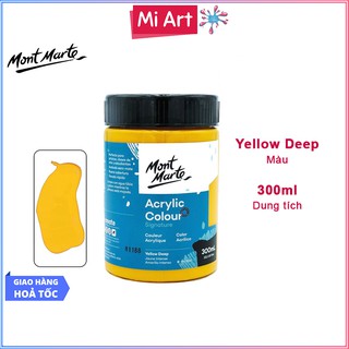 Màu Acrylic Mont Marte 300ml - Yellow Deep - Acrylic Colour Paint Signature 300ml (10.1oz) - MSCH3053