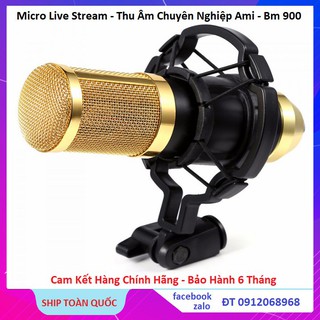 Micro Thu Âm BM900 - Micro Karaoke - Thu Âm - Hát Live - Cao Cấp Chính Hãng Bảo Hành 6 Tháng
