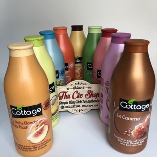 Sữa tắm dưỡng thể trắng da Cottage 750ml Pháp [HÀNG CHÍNH HÃNG]