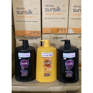 Dầu gội sunsilk 1,4kg vàng và đen