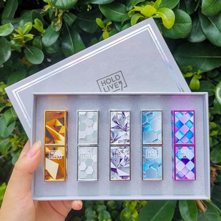 [𝗦𝗔𝗟𝗘]..::✨Set 5 son sáp Hold Live magic cube dream vỏ pha lê siêu đẹp(Như Hình)✨::..