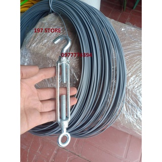 10 mét dây thép bọc nhựa phơi quần áo, không han rỉ