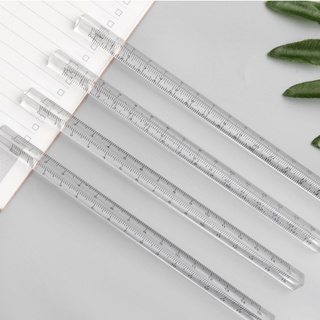 [Mã LIFEB04ALL giảm 10% tối đa 15K đơn 0Đ] Thước Trong Suốt Nhựa Acrylic - Thước Kẻ Dài Hình Tam Giác