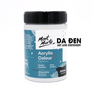 [DA ĐEN] Màu Mont Marte Signature Acrylic Colour 300ml (10.1-oz) - Chinese White