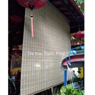 Mành rèm tre trúc xanh trong nhà, mái hiên trang trí cực mát, thông thoáng không khí [KT 1.2x1.5; 1.2x2; 1.6x1.5;..]