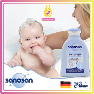 [Hữu cơ] Sữa Tắm Gội Dịu Nhẹ Sanosan Chiết Xuất Olive Hữu Cơ