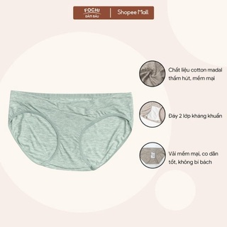 Quần Lót Bầu Cotton Madal Cao Cấp Cạp Chéo FOCHI - Co Dãn Đàn Hồi Tốt, Đáy 2 Lớp Kháng Khuẩn QLA005